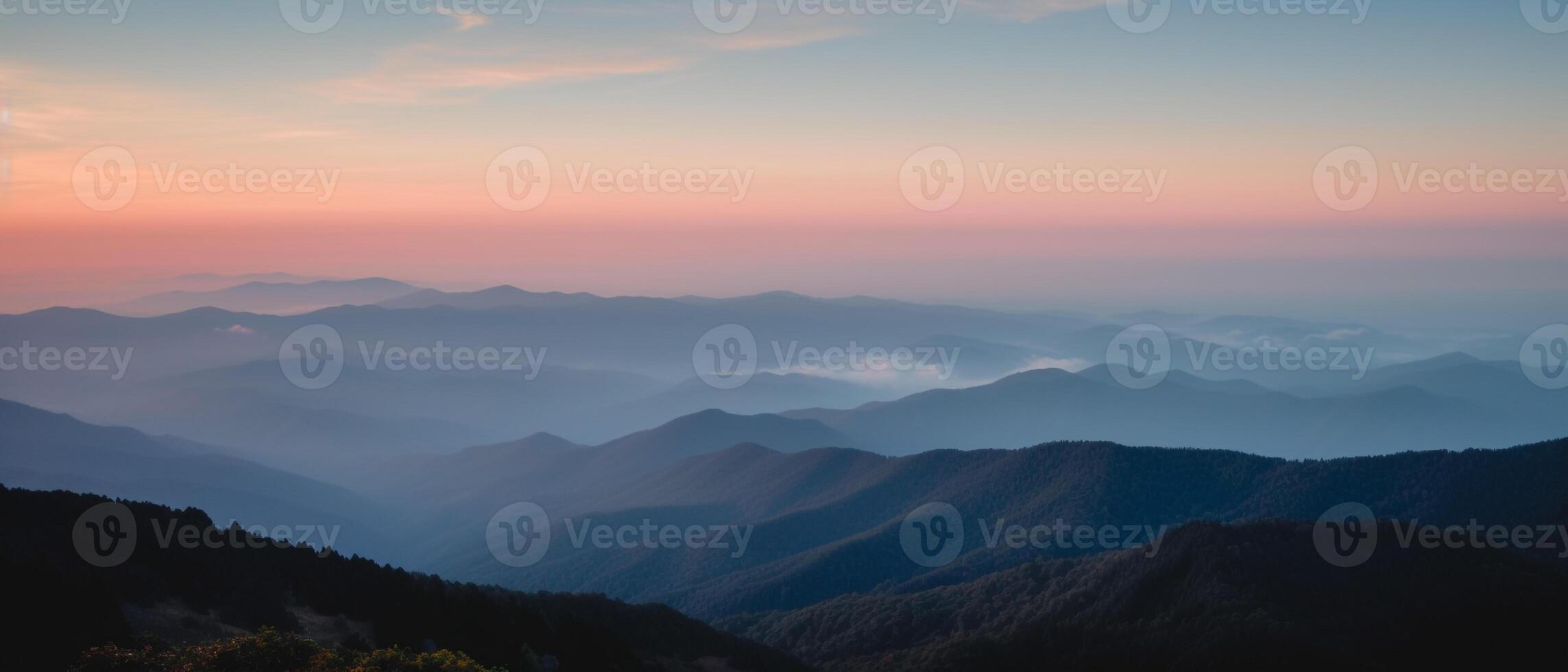 View from the top of mountain background. photo