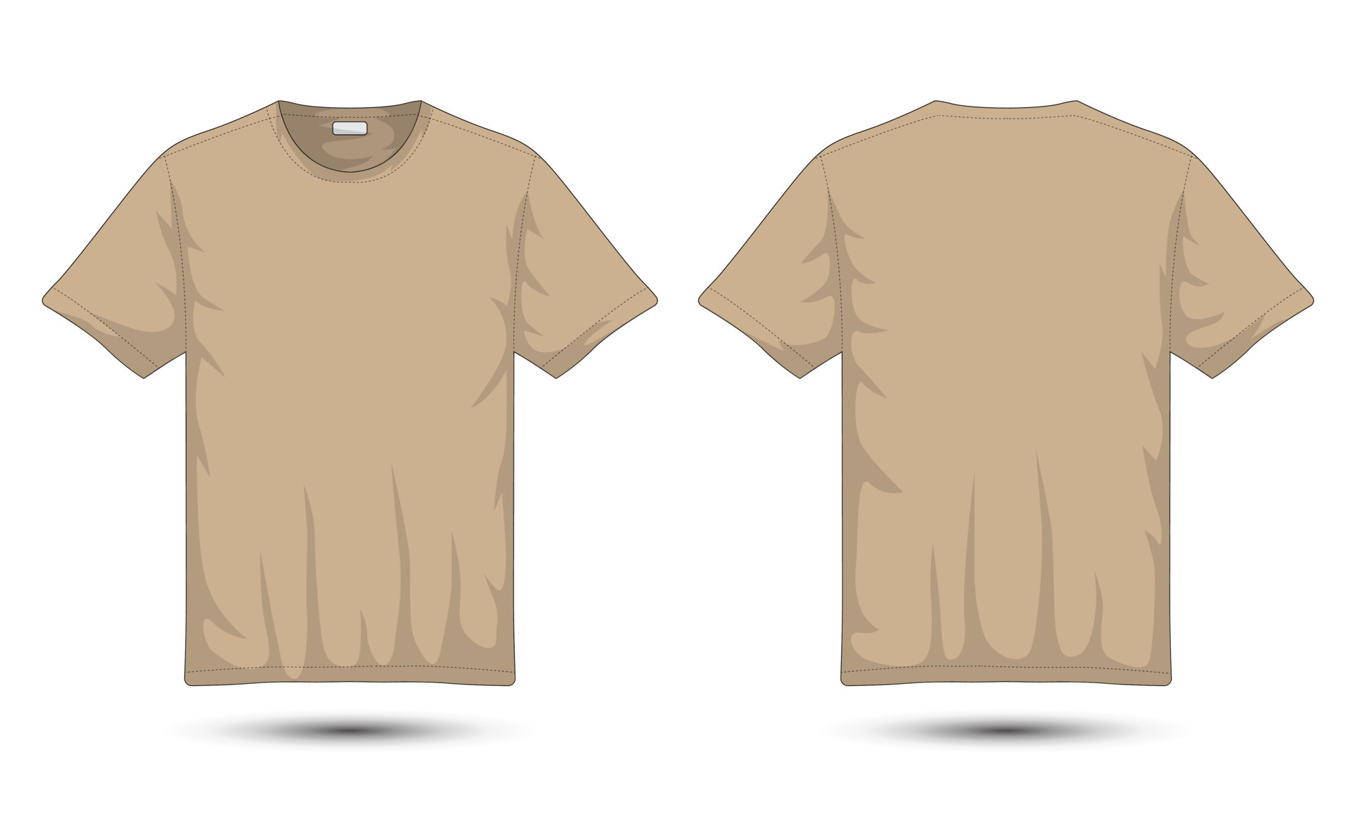 Brown T Shirt Template Vector Art, Icons, and Graphics for Free Download