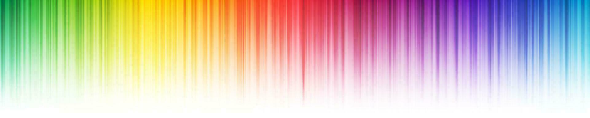 arco iris vistoso degradado vertical rayas. muchos aleatorio transparente superpuesto líneas en degradado antecedentes. vector ilustración