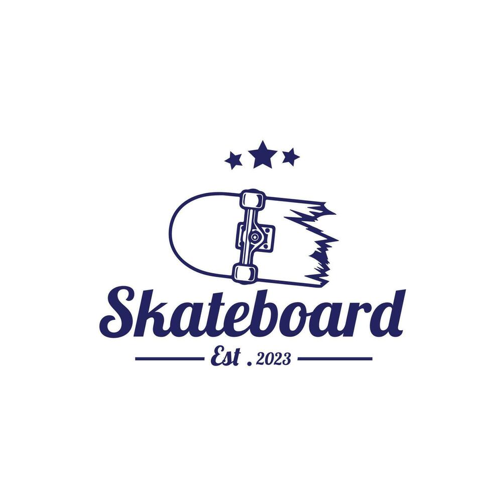 design logo skateboard vector illustration