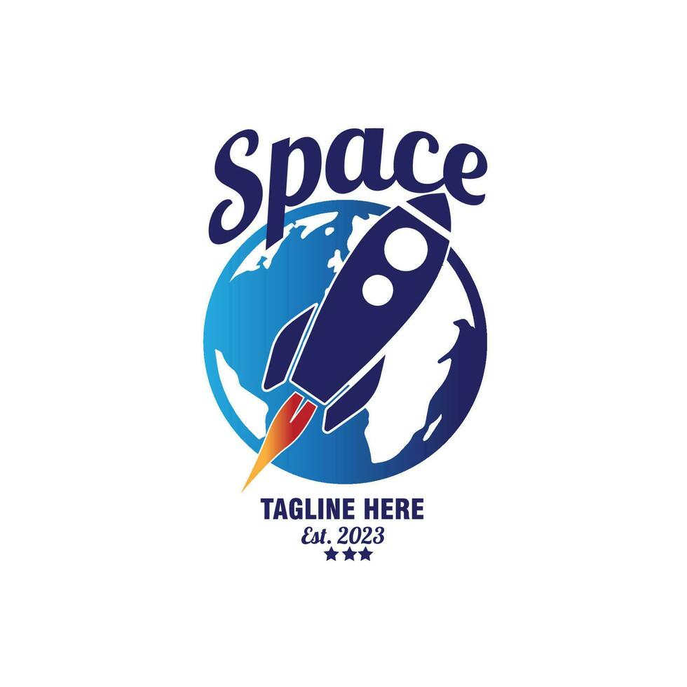 design logo space astronomy vector illustration