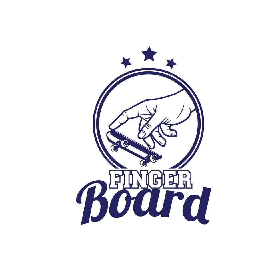 design logo fingerboards vector illustration