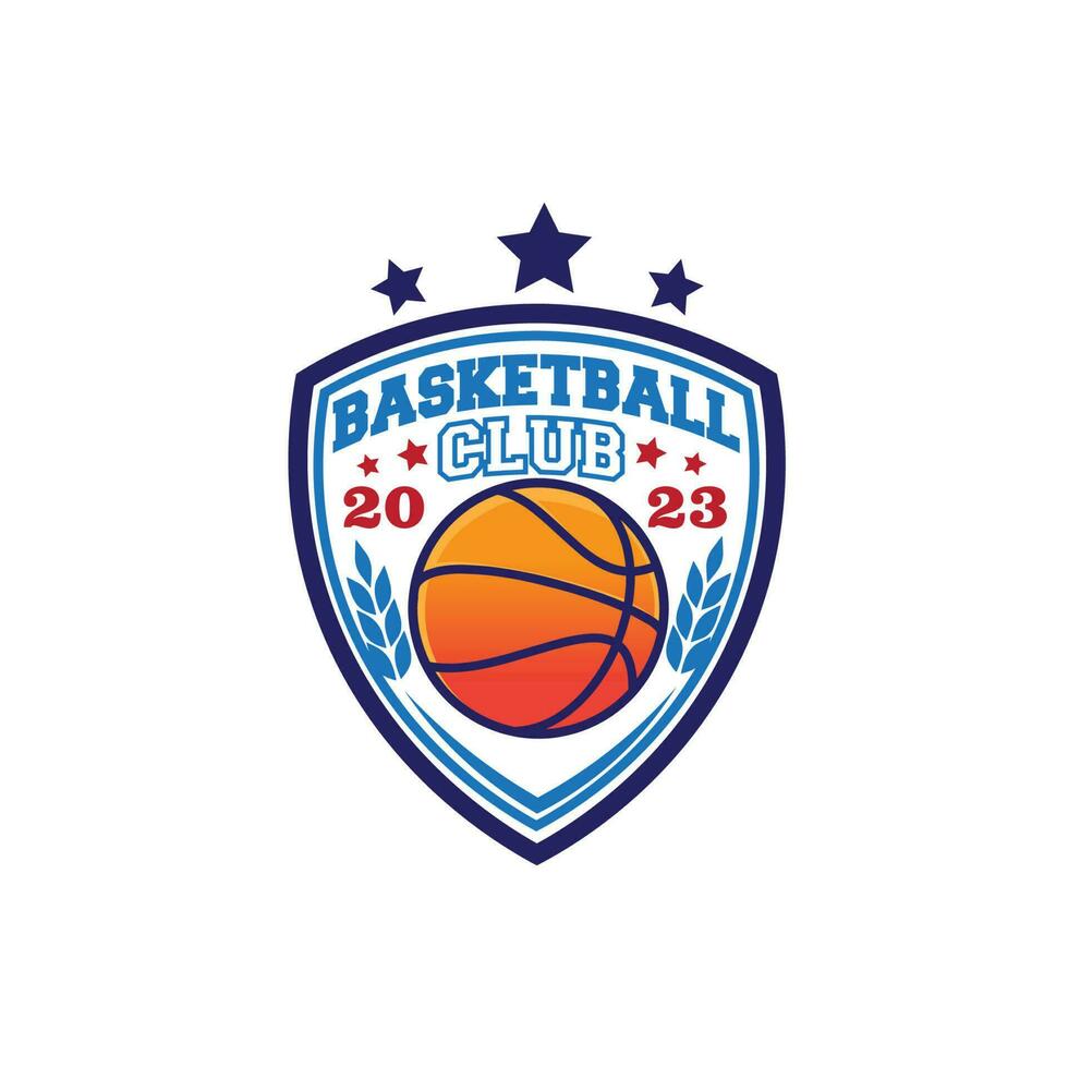 design logo sports basketball vector illustration