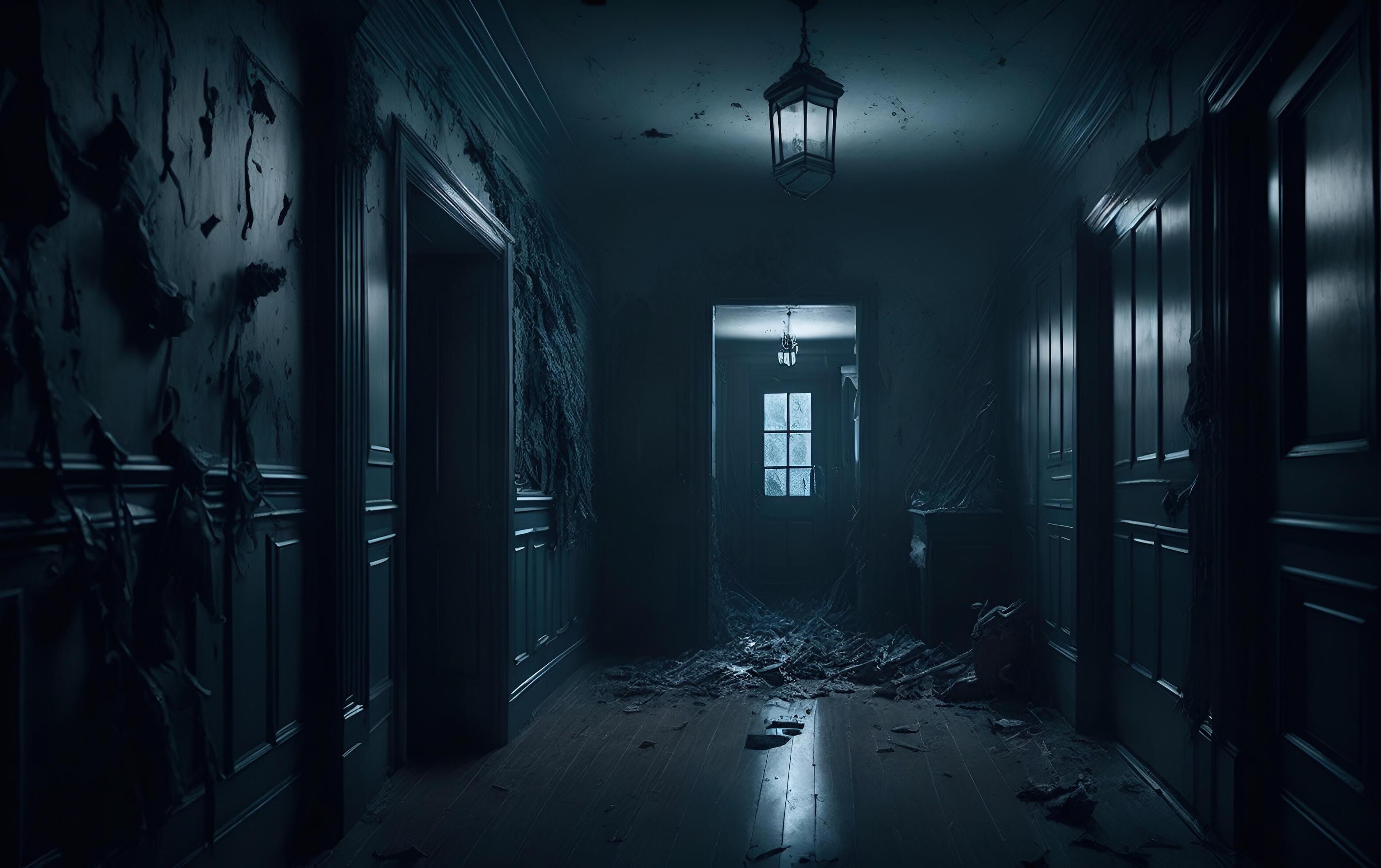 Scary Haunted House Alley 23801080 Stock Photo At Vecteezy