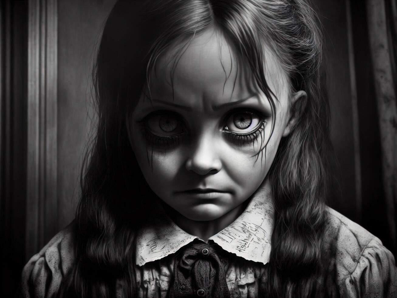el de miedo fantasma niña en el hospital pasillo, ai generado 23801088