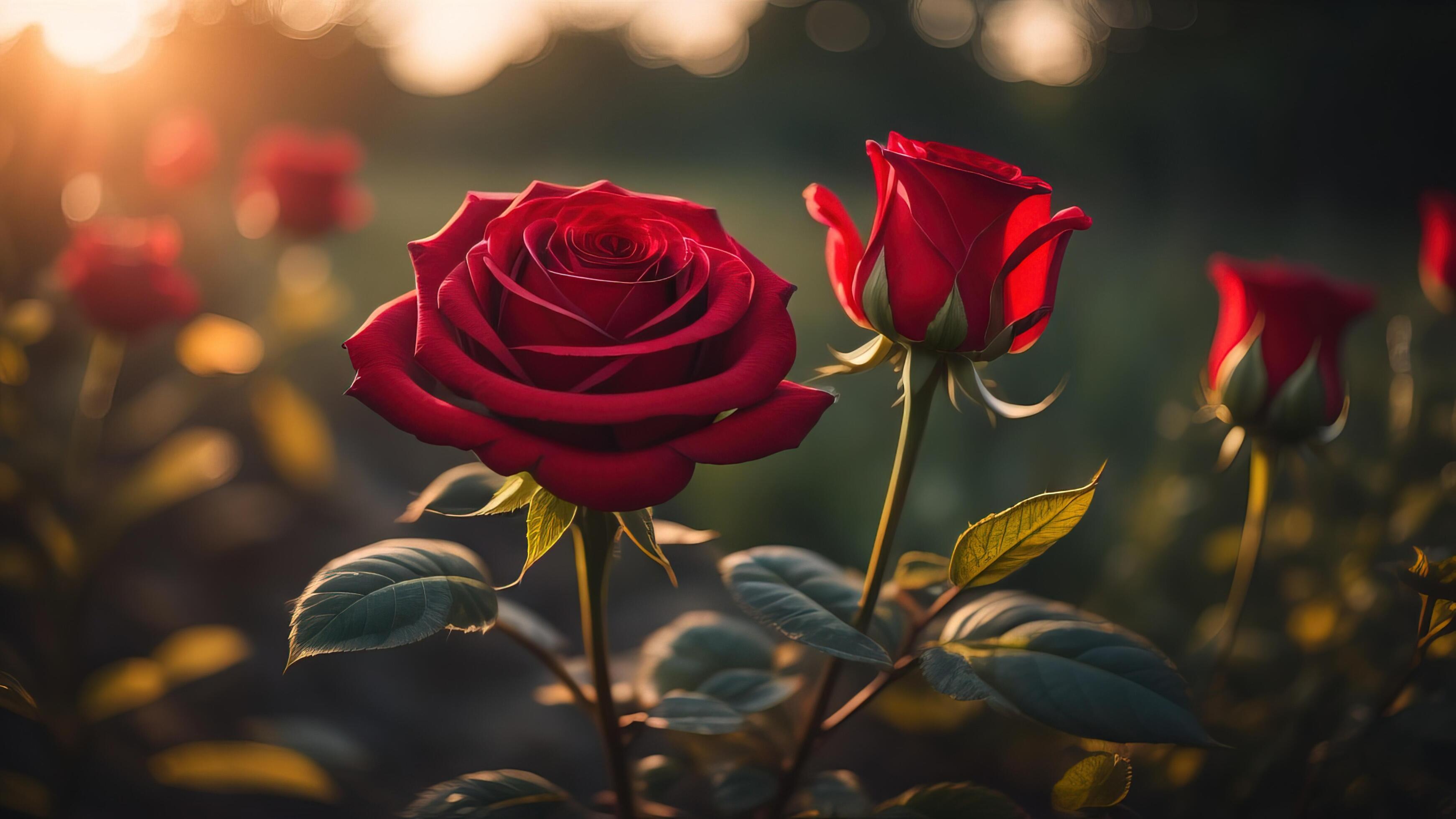 Red top rose light