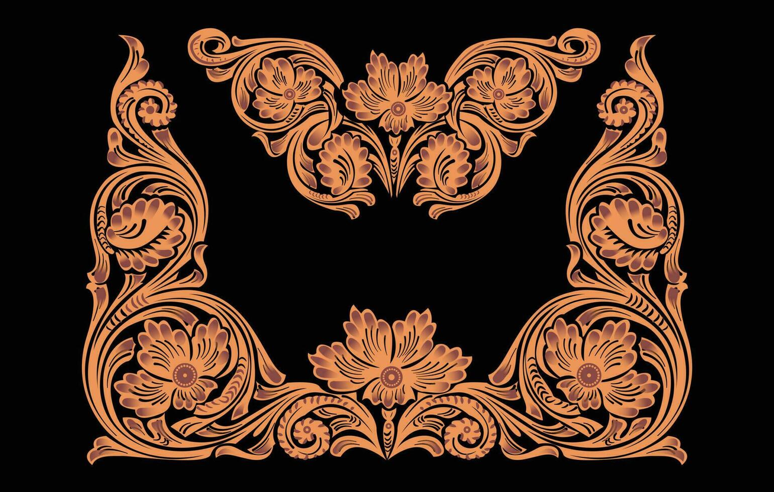 decorativo ornamental fondo, mano dibujado floral garabatear modelo con cordón marco. tribal étnico mandala ornamento. vector