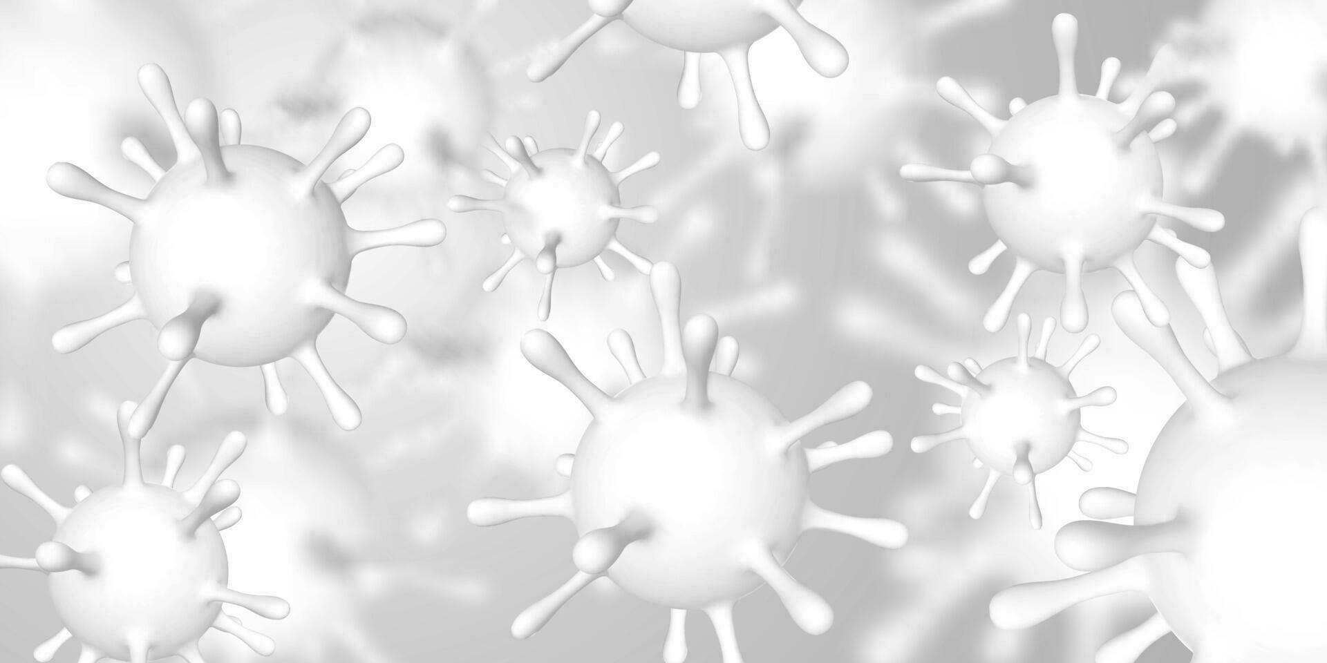 coronavirus COVID-19, 2019-nkov. 3d ilustración de virus unidad. mundo pandemia concepto. vector ilustración