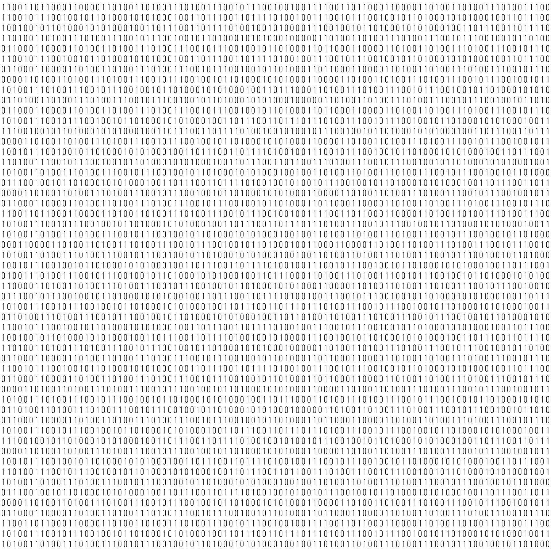 Binary code digital technology background. Computer data by 0 and 1 ...