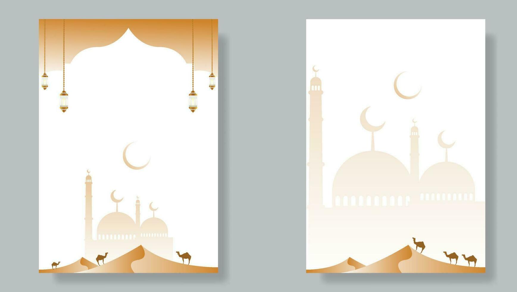 islamic poster background design for ramadan kareem, islamic new year, ei mubarak, etc. vector