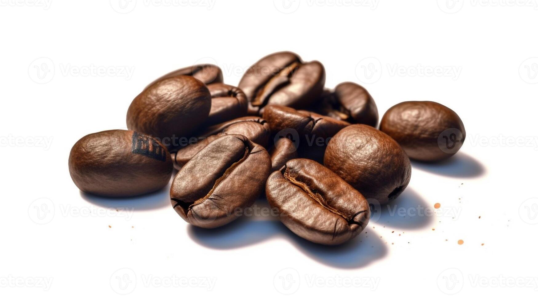 coffee bean on white background. photo