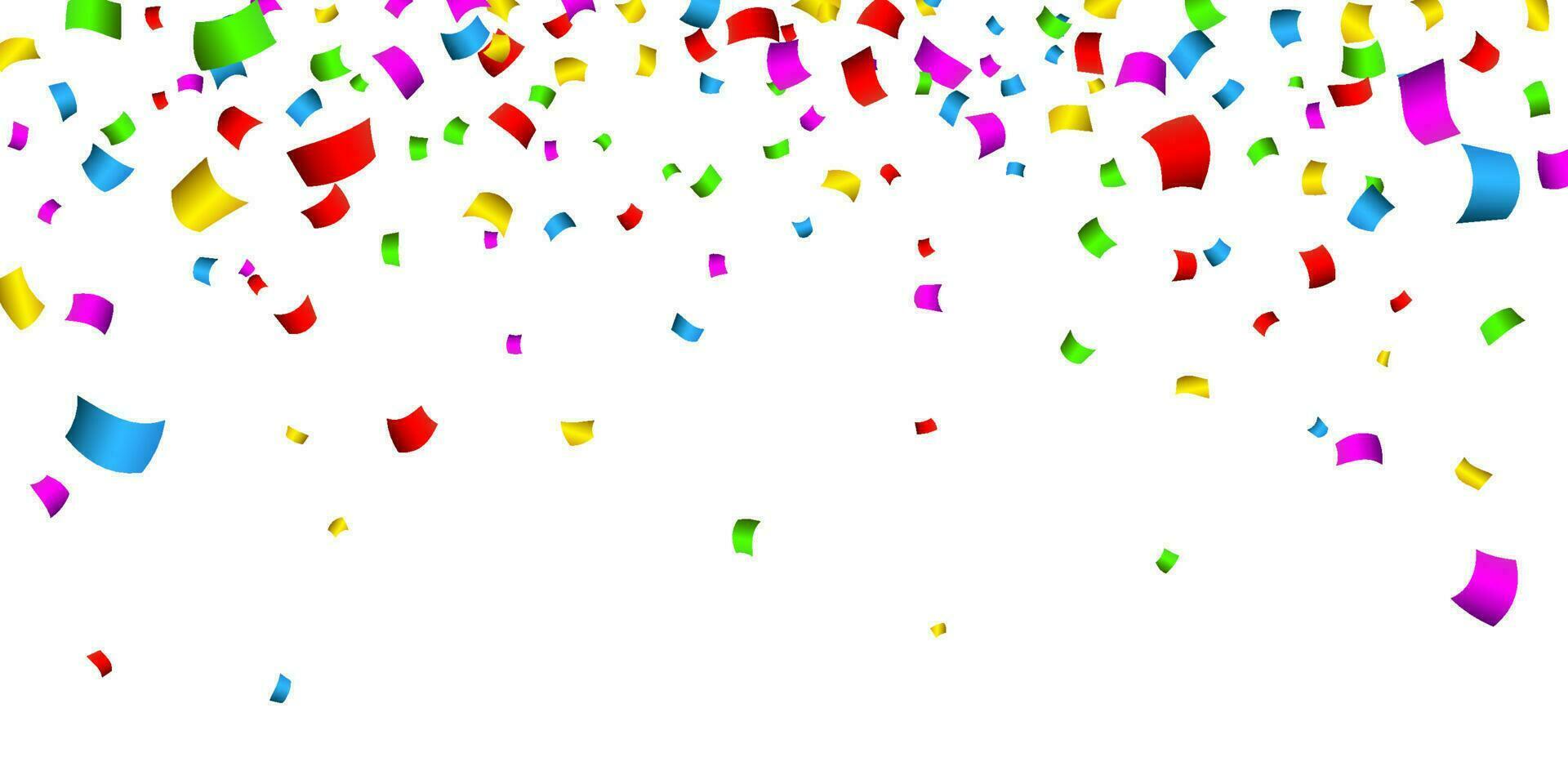 Colorful confetti. Celebration carnival falling shiny glitter confetti. Luxury greeting card. Vector illustration
