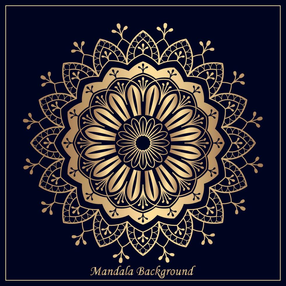 Creative luxury decorative mandala background. premium ornamental mandala design background in gold color. Mandala Design. illustration vector design