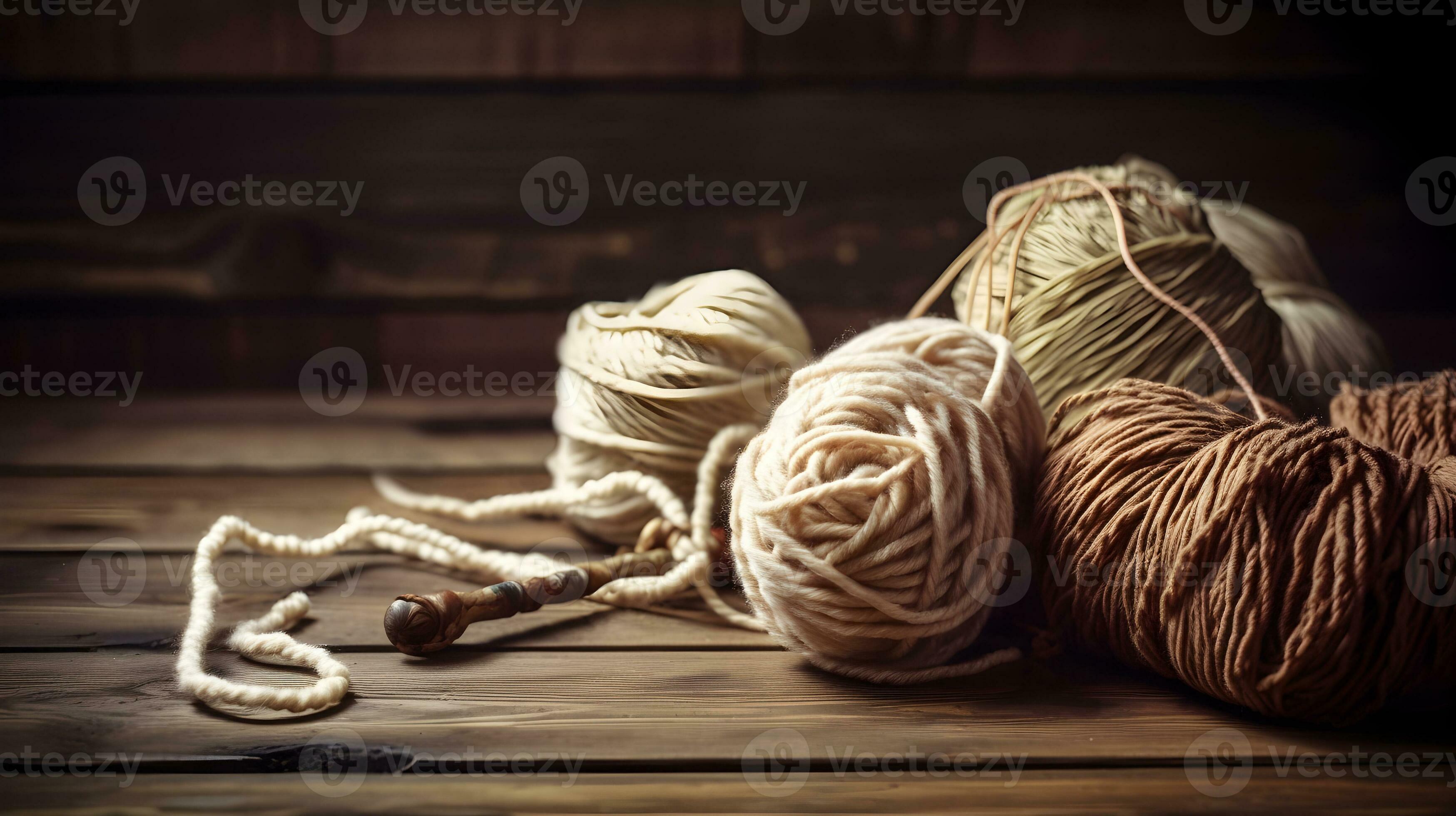 Cozy Homely Atmosphere Female Hobby Knitting And Crochet Yarn Multicolor In  A Basket Skeins And Balls Copy Space Stock Photo - Download Image Now -  iStock