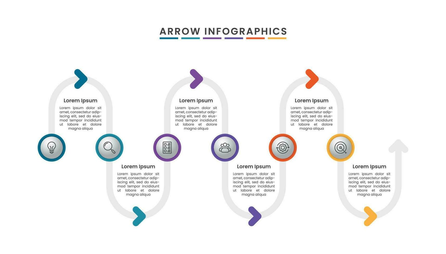 Road arrow business infographic template design. Business infographic for presentation. vector