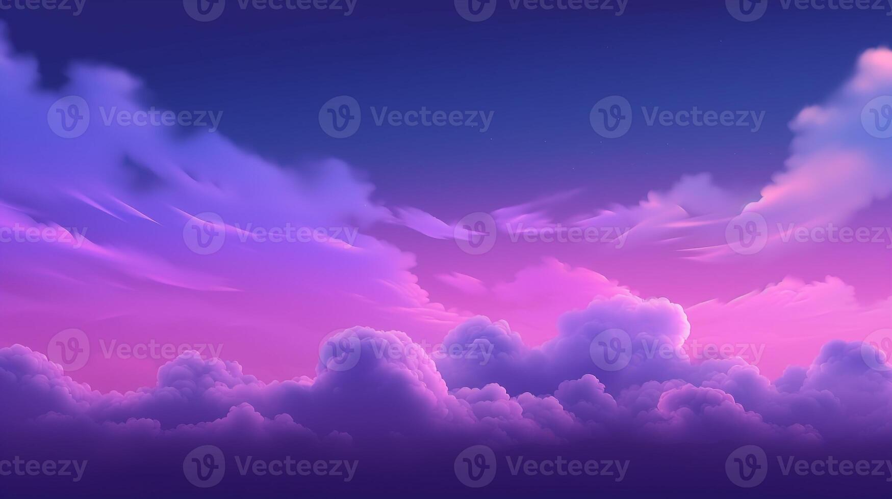 Neon glow sky background with violet color. photo