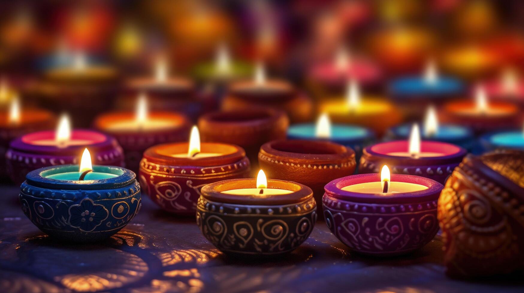 Happy Diwali background. Illustration photo
