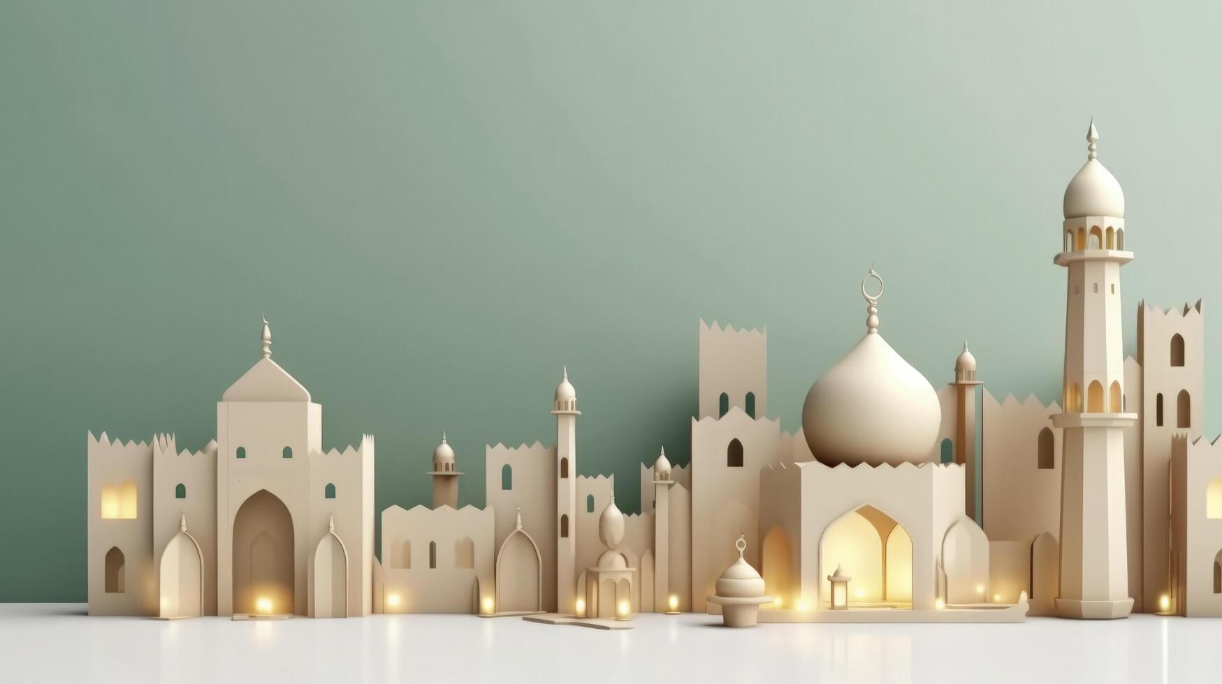 Eid Mubarak holiday background. Illustration photo