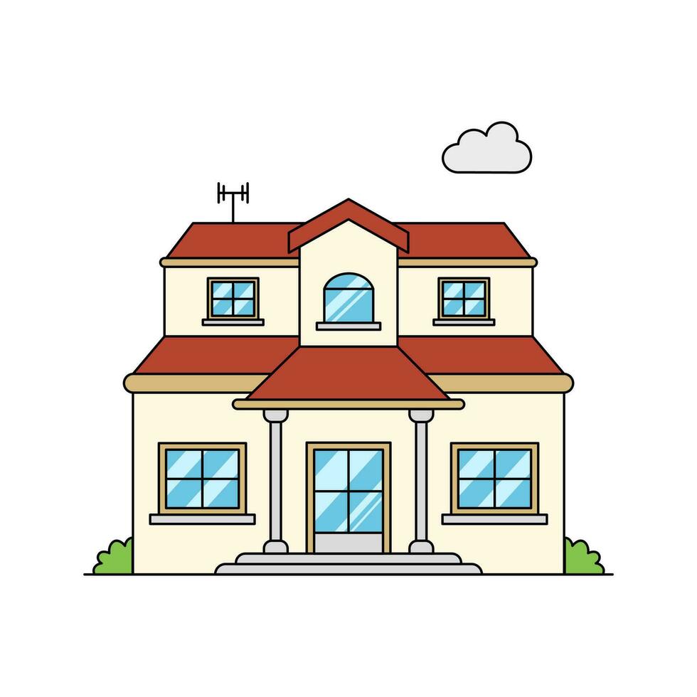 Nice Modern House vector