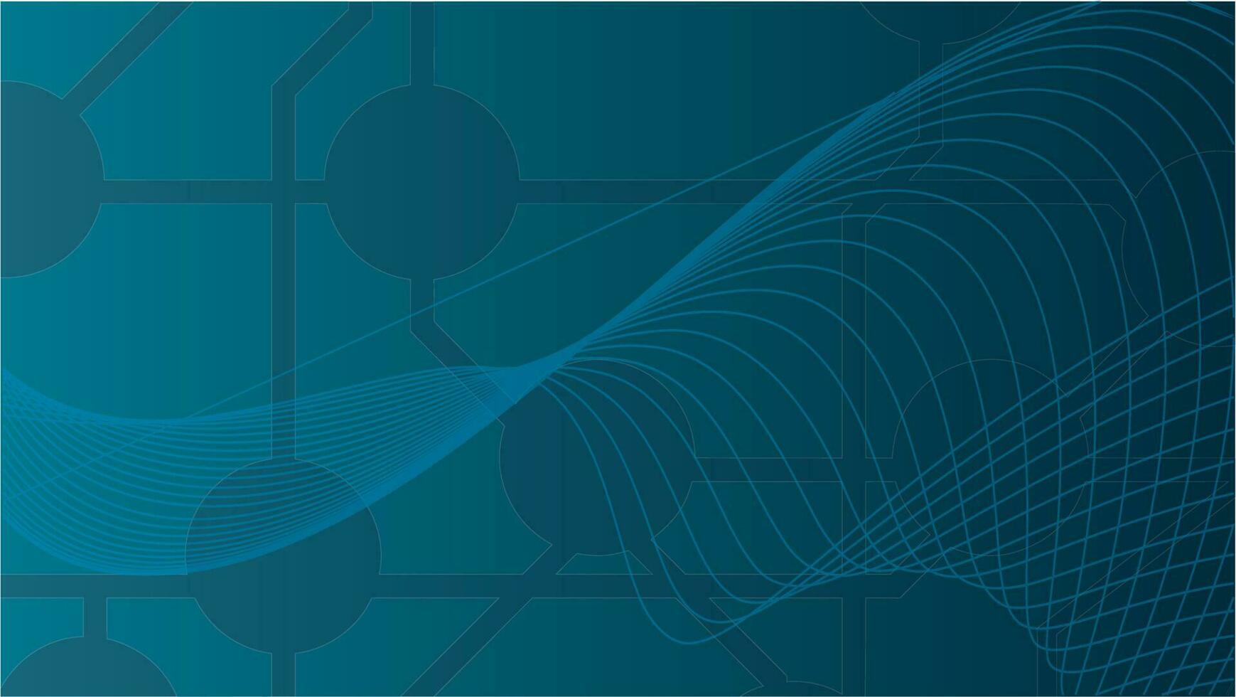 Tech Background Wavy Lines, Isolated Background. vector