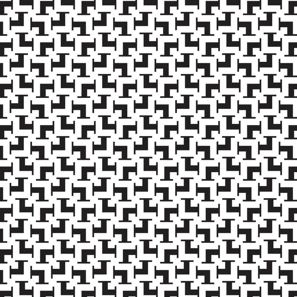 Black And White Abstract Pattern, Isolated Background. vector