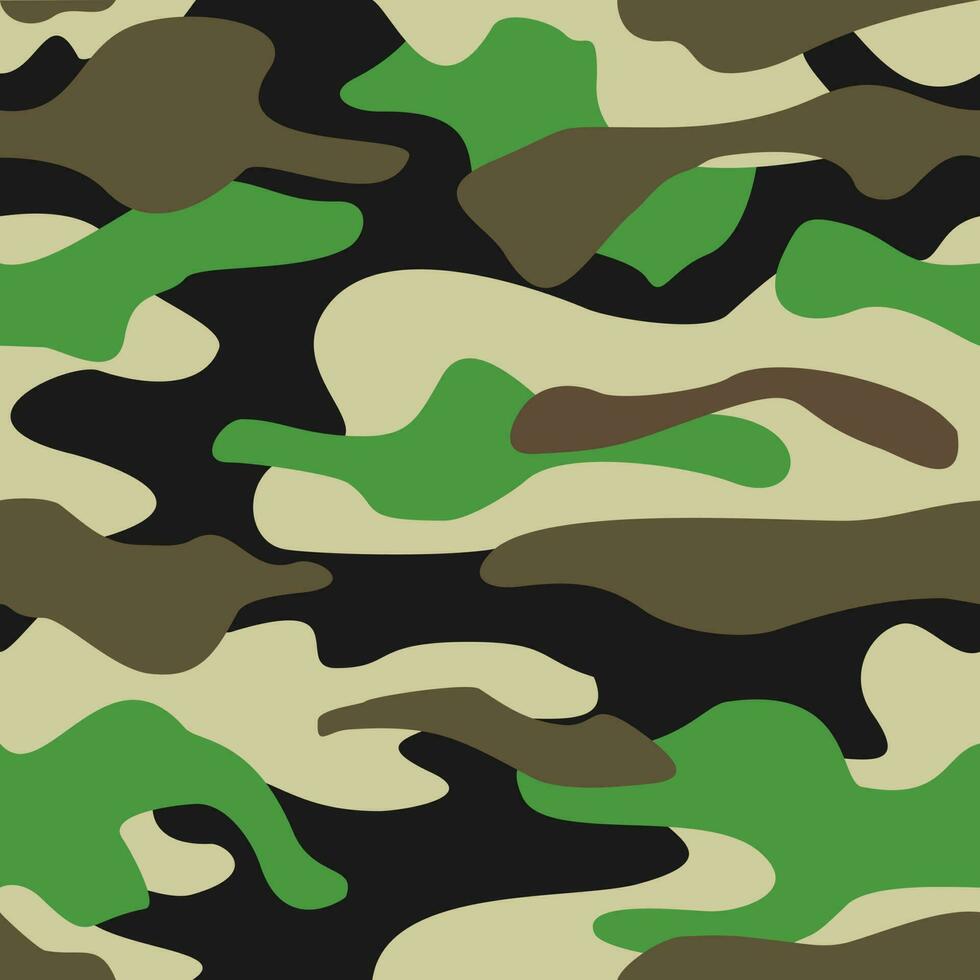 Military Camouflage, Isolated Background. vector