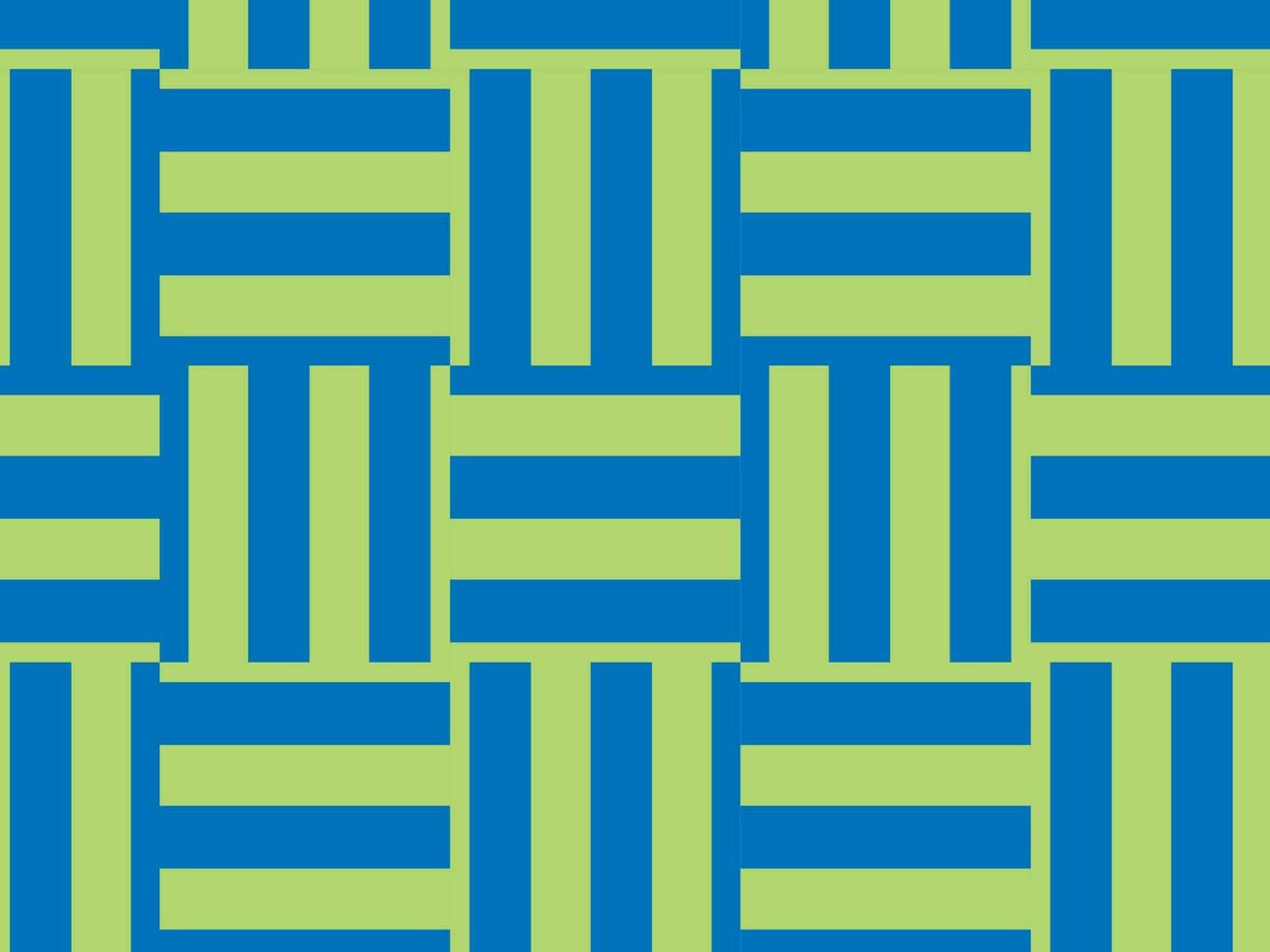 Blue And Green Stripes Pattern, Isolated Background. vector