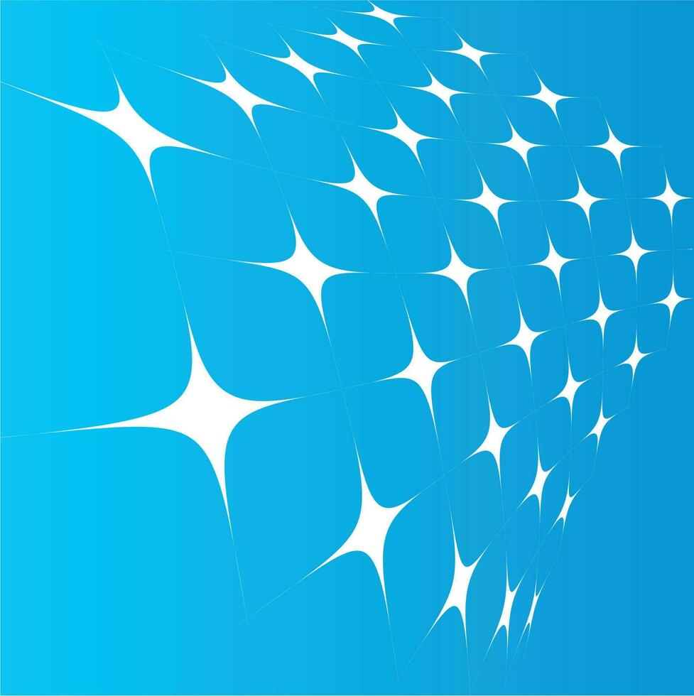 Blue Background With Glossy Stars, Isolated Background. vector