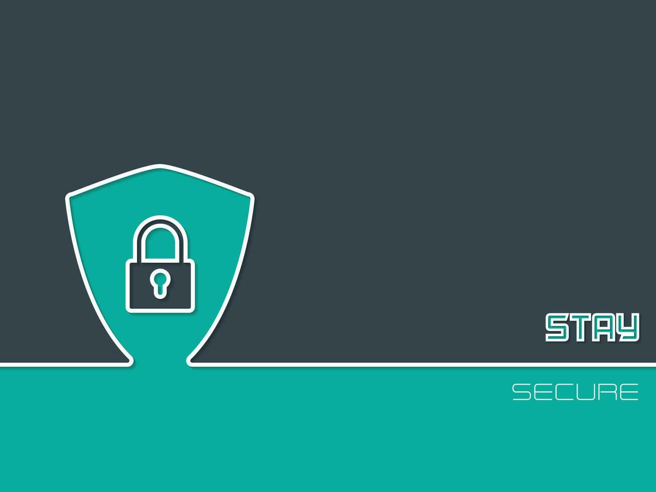 Security Illustration, Isolated Background. vector