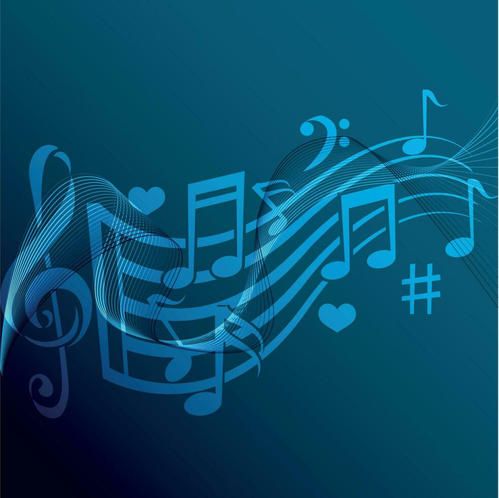 Music Theme Background, Isolated Background. vector
