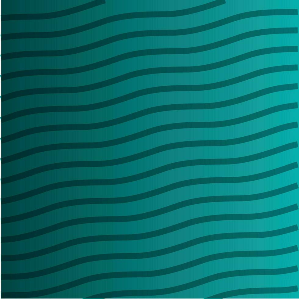 Teal Background With Lines, Isolated Background. vector