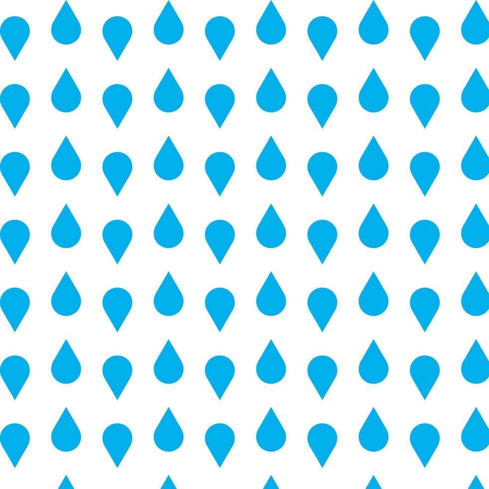 Blue Shapes Vector Pattern, Isolated Background.