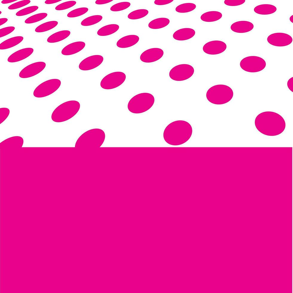 Page Design With Pink Dots, Isolated Background. vector