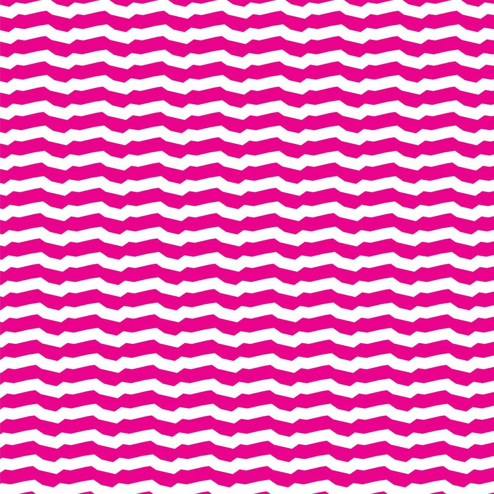 Waving Pink Stripes Pattern, Isolated Background. vector