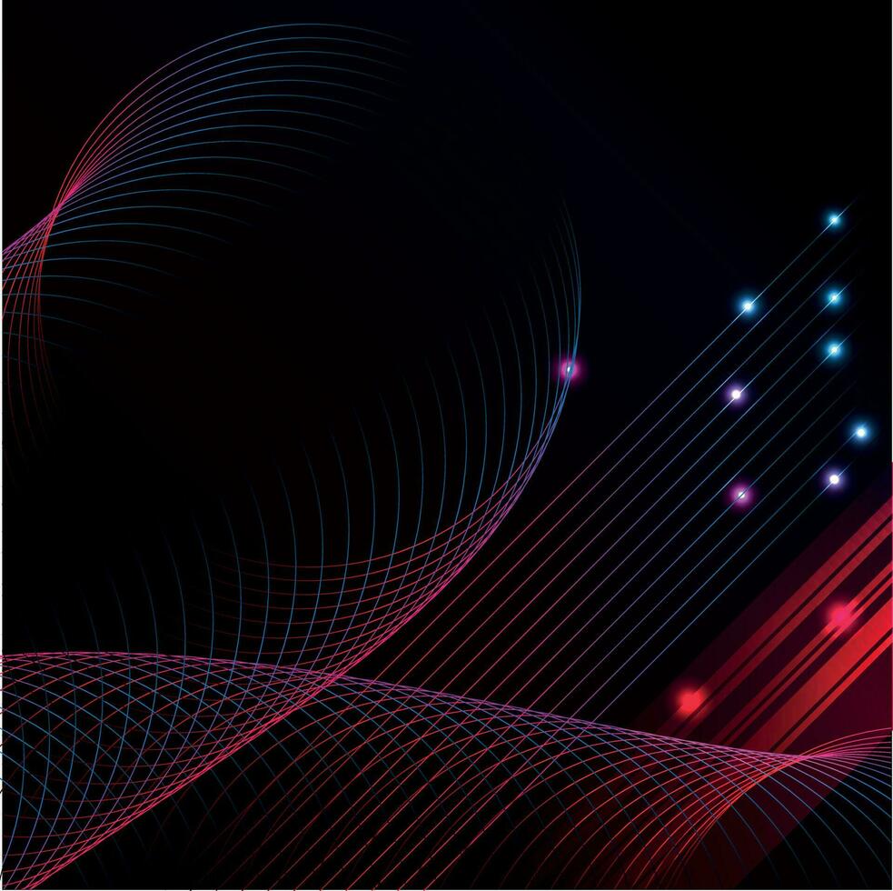 Neon Effect Vector Background, Isolated Background.