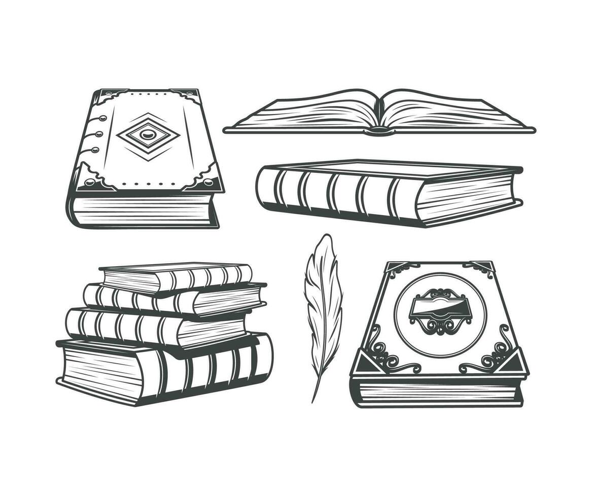 vintage book vector