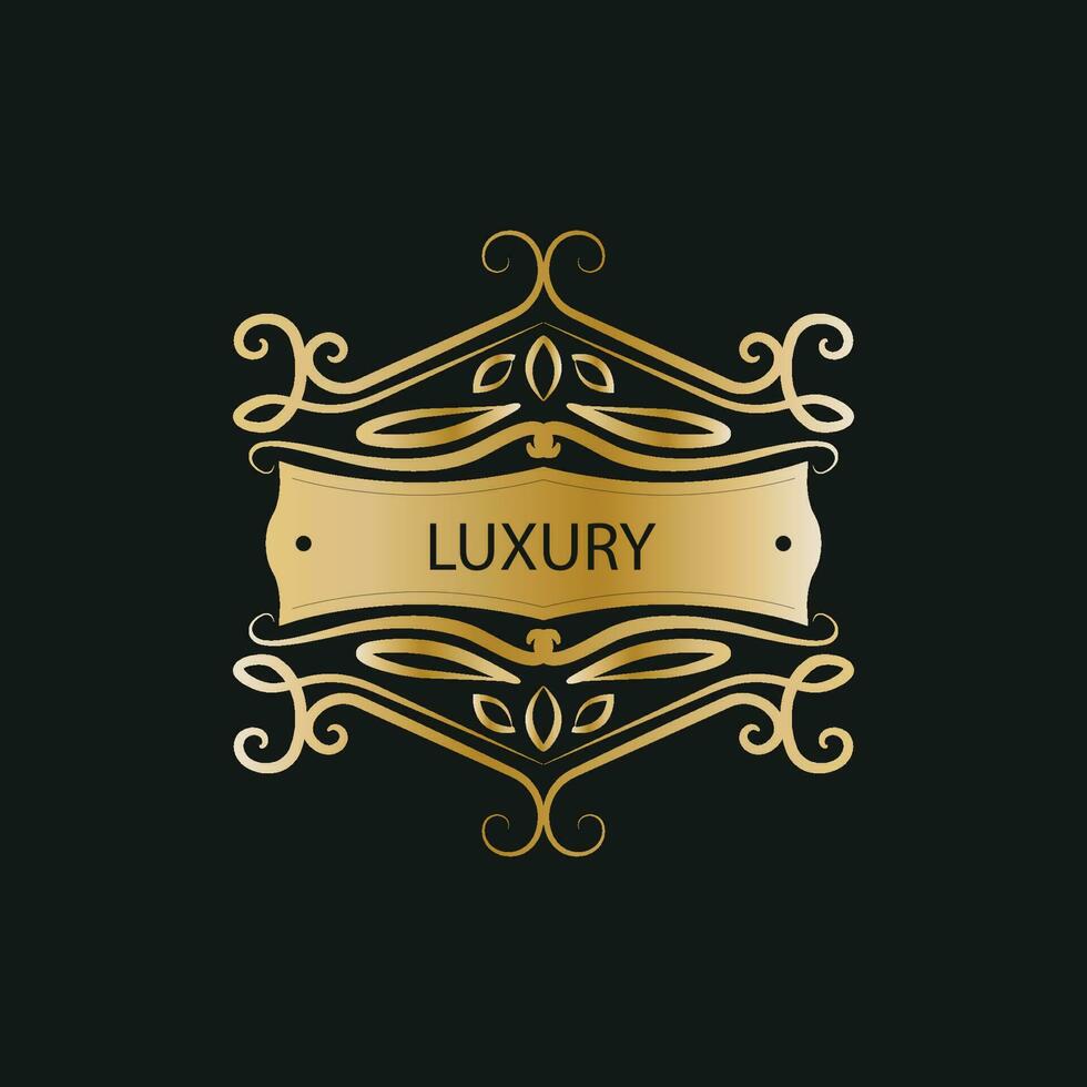 luxury frame vector