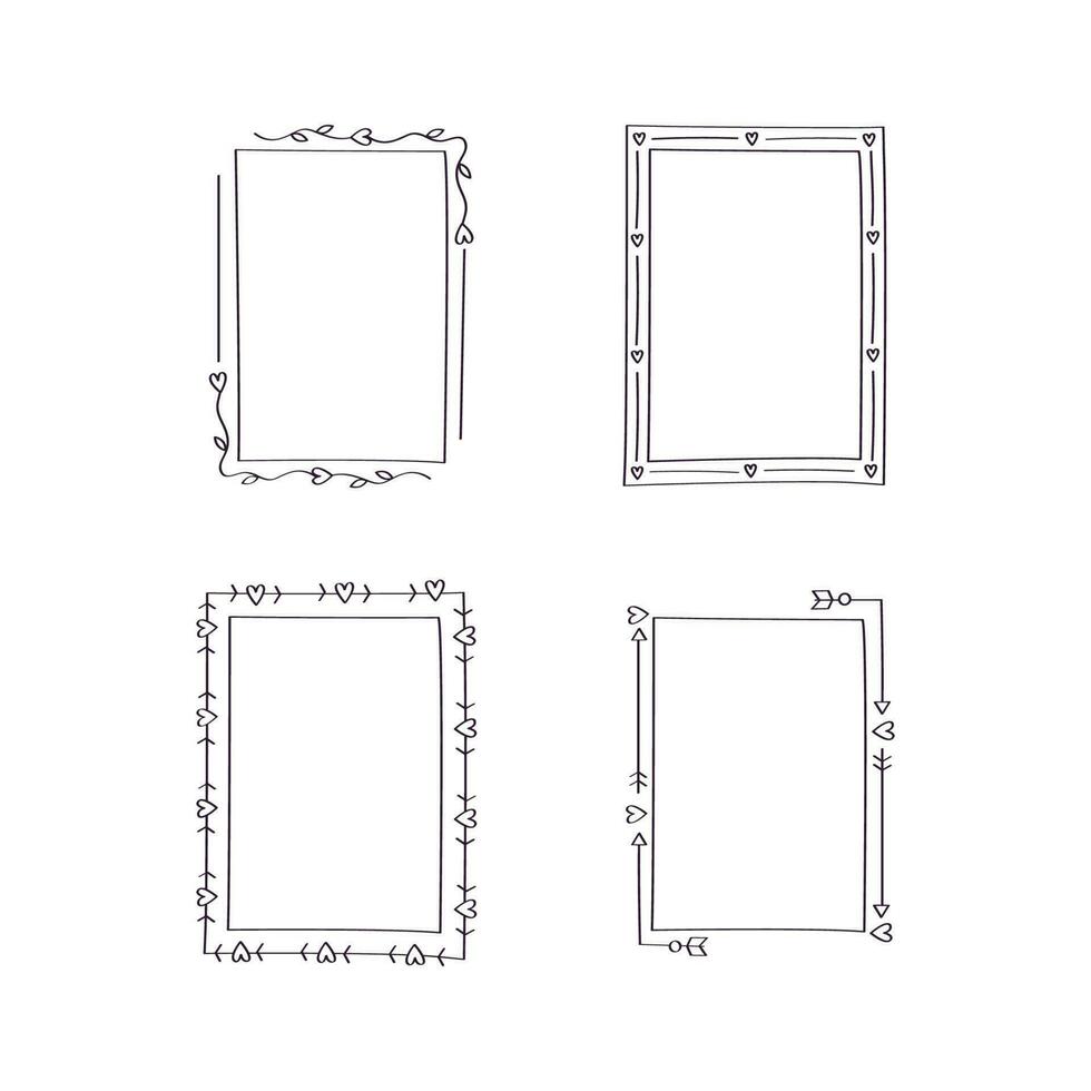colección de ornamento marcos vector