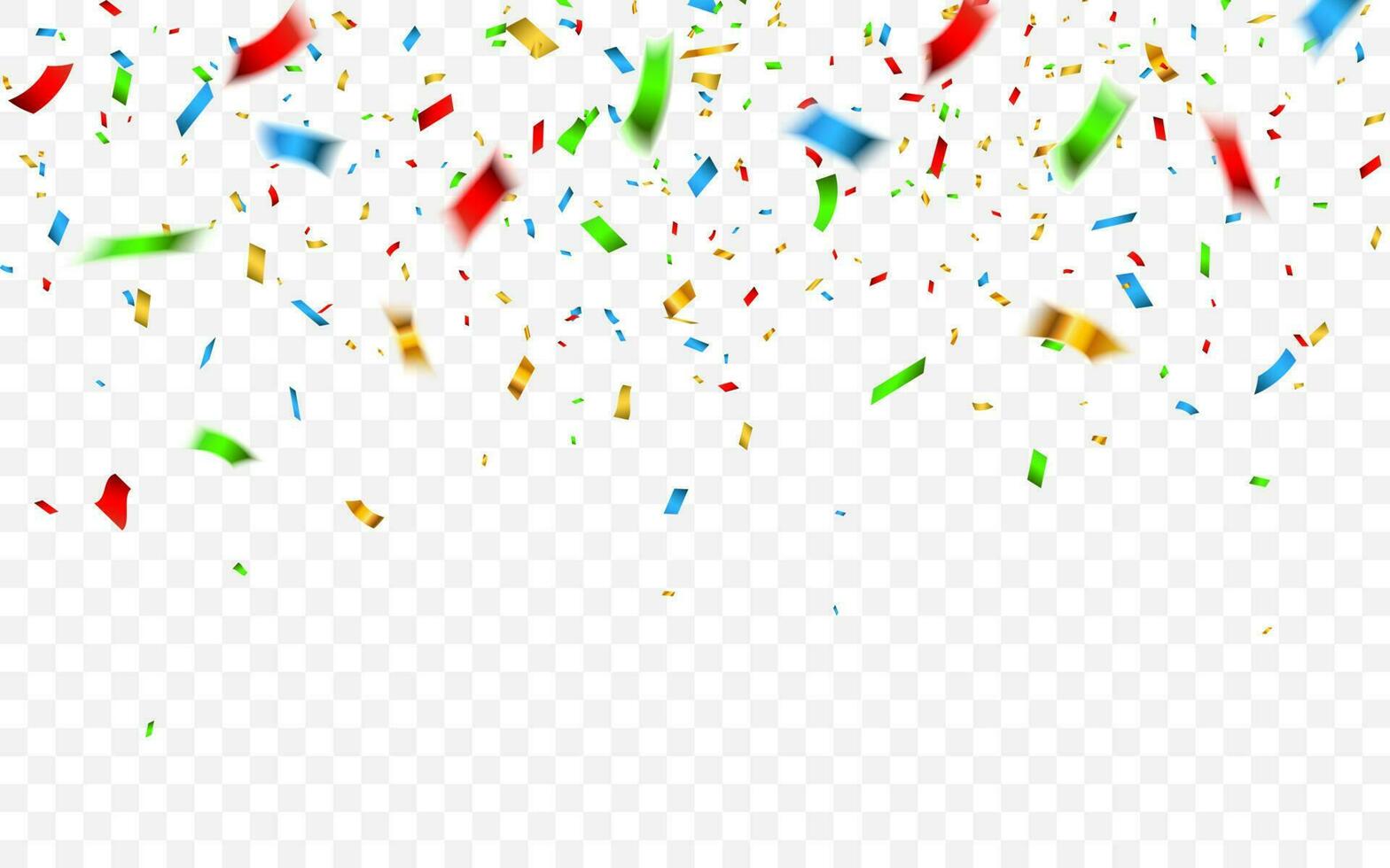 Colorful confetti. Celebration carnival falling shiny glitter confetti. Luxury greeting card. Vector illustration