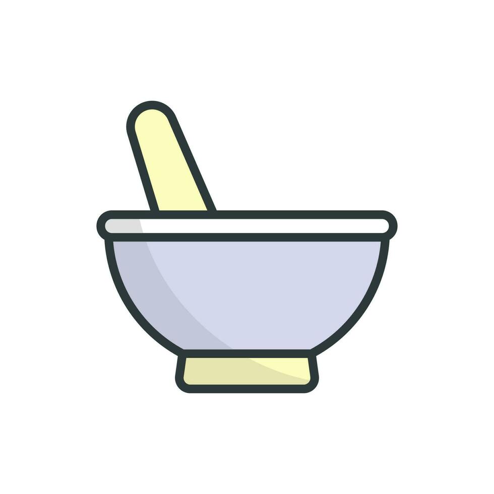 Mortar and Pestle icon vector design templates