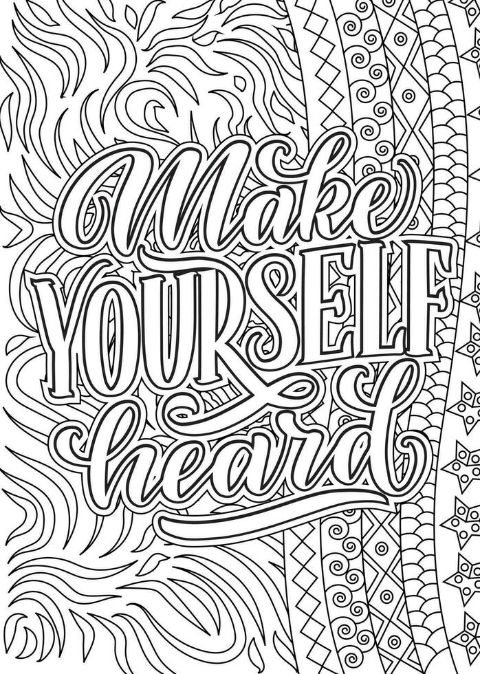 Adults Coloring Book With Affirmation Quotes: Mandala Colouring