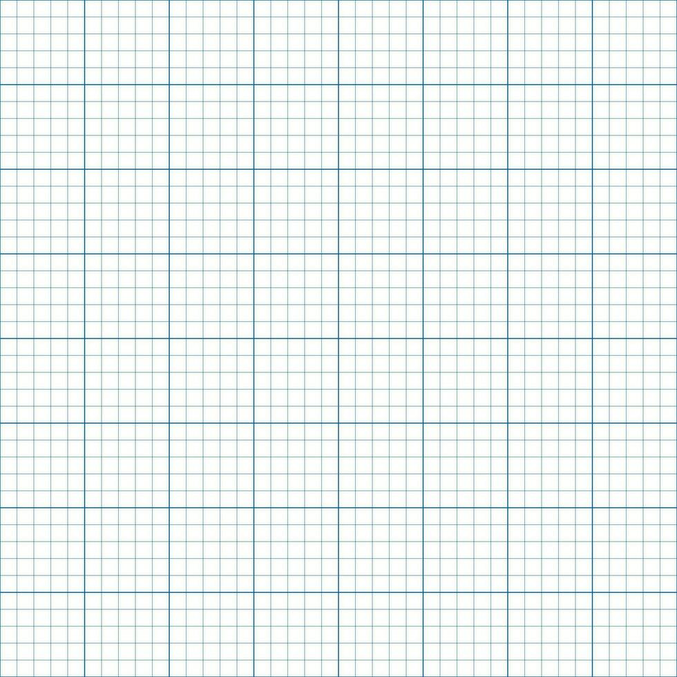 Millimeter grid. Square graph paper background. Seamless pattern. Vector illustration
