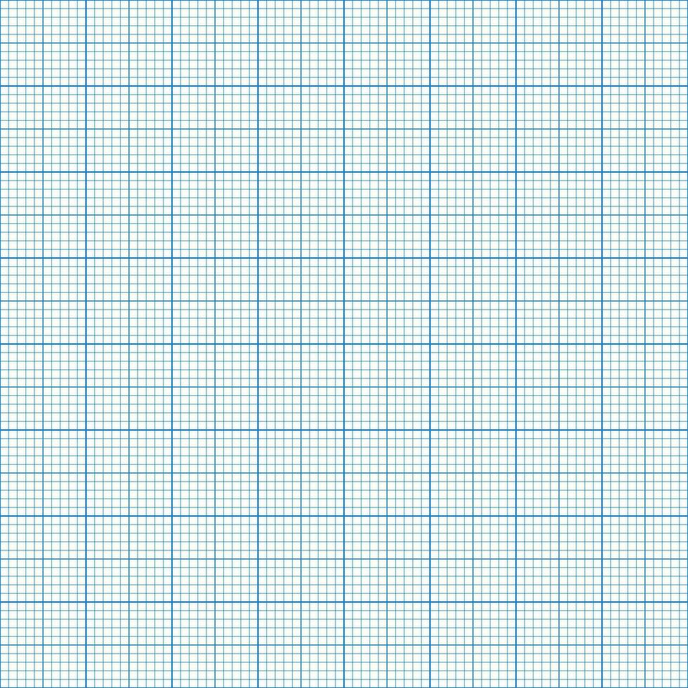 Millimeter grid. Square graph paper background. Seamless pattern. Vector illustration