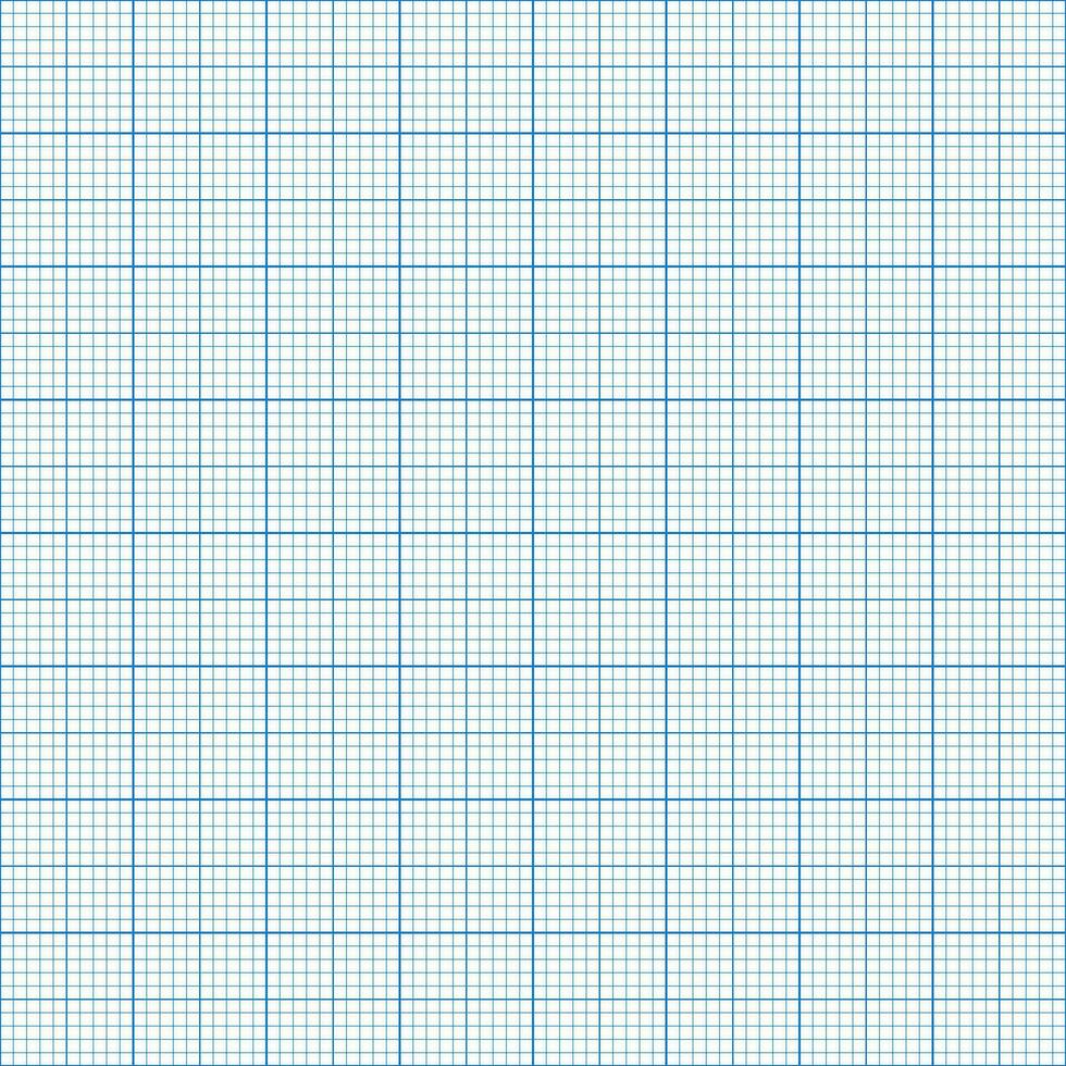 Millimeter grid. Square graph paper background. Seamless pattern. Vector illustration