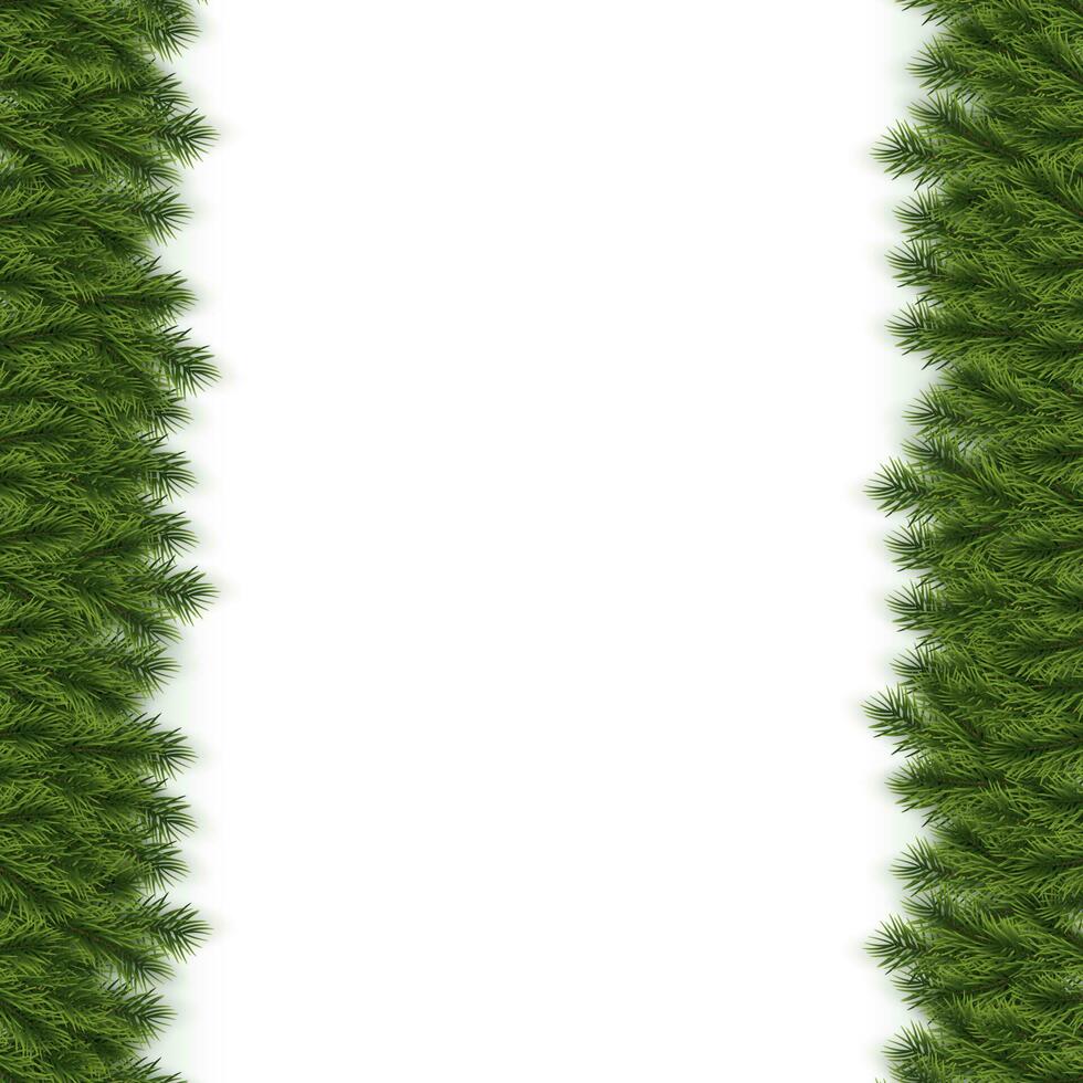 Festive Christmas or New Year Background. Christmas Fir-Tree Branches. Holiday's Background. Vector illustration