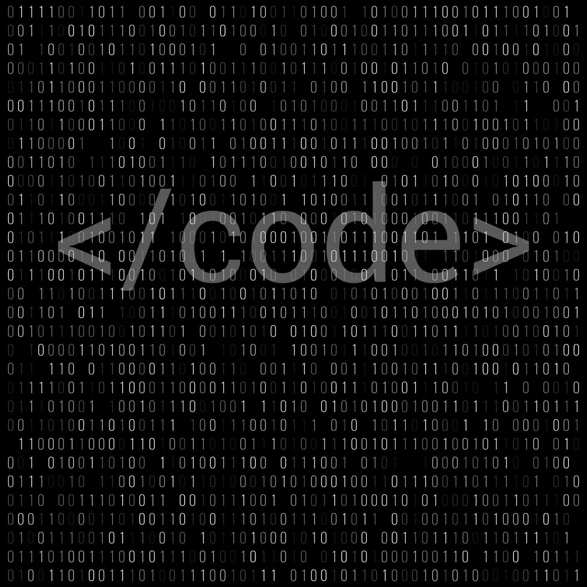 Binary code digital technology background. Computer data by 0 and 1 ...