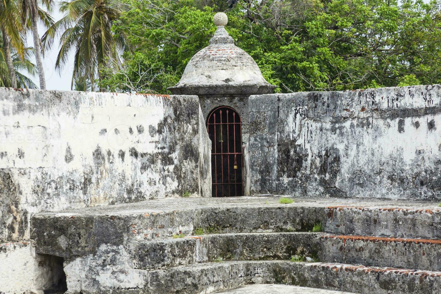 Walls of Cartagena de Indias built at the end of the XVI century for the defense of the city. San Fernando de Bocachica Fort located at Tierrabomba. photo