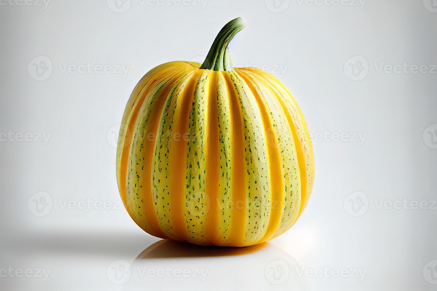 Bright orange pumpkin isolated on white background. photo
