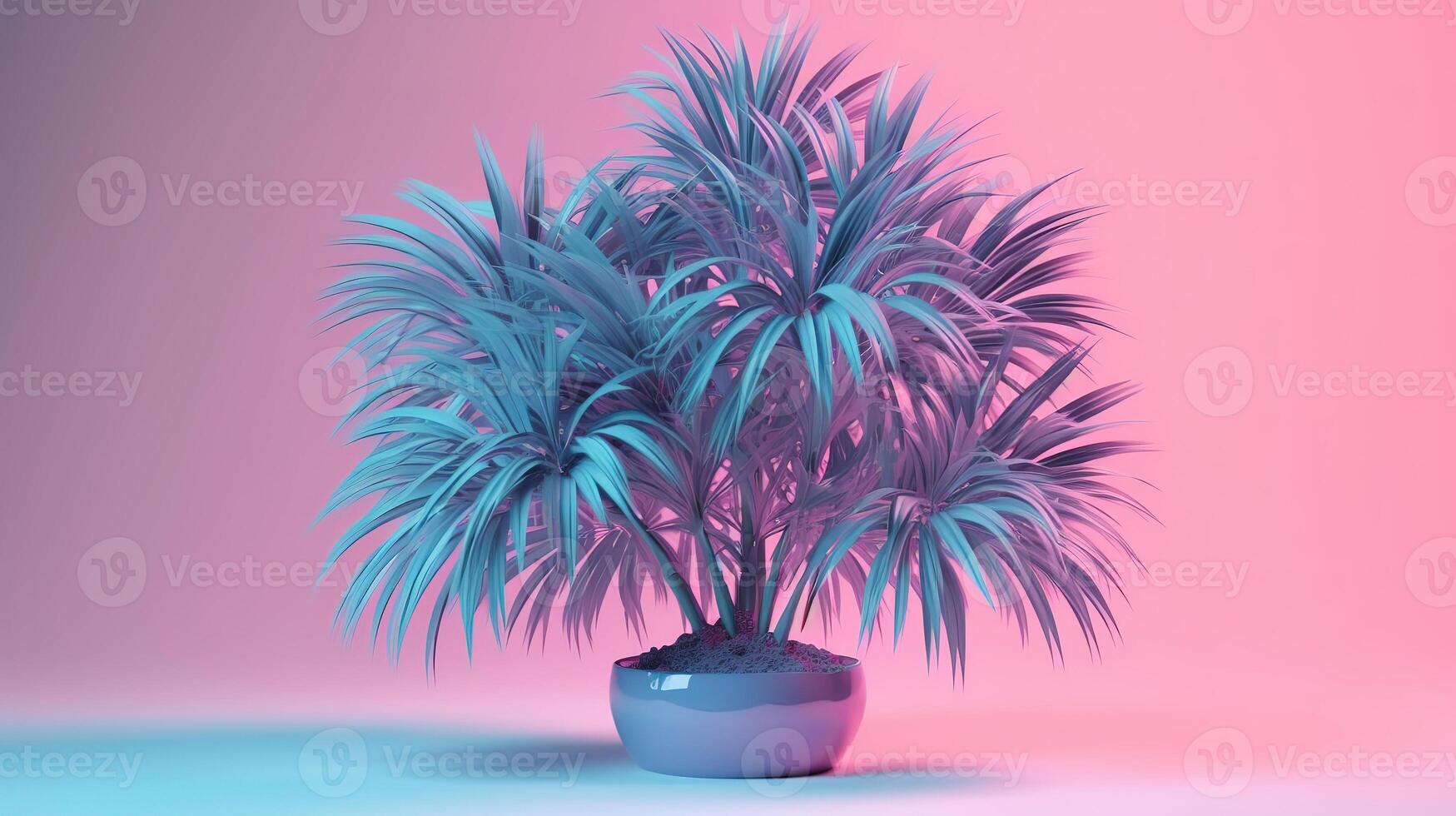 Colorful background with palm silhouettes design. photo