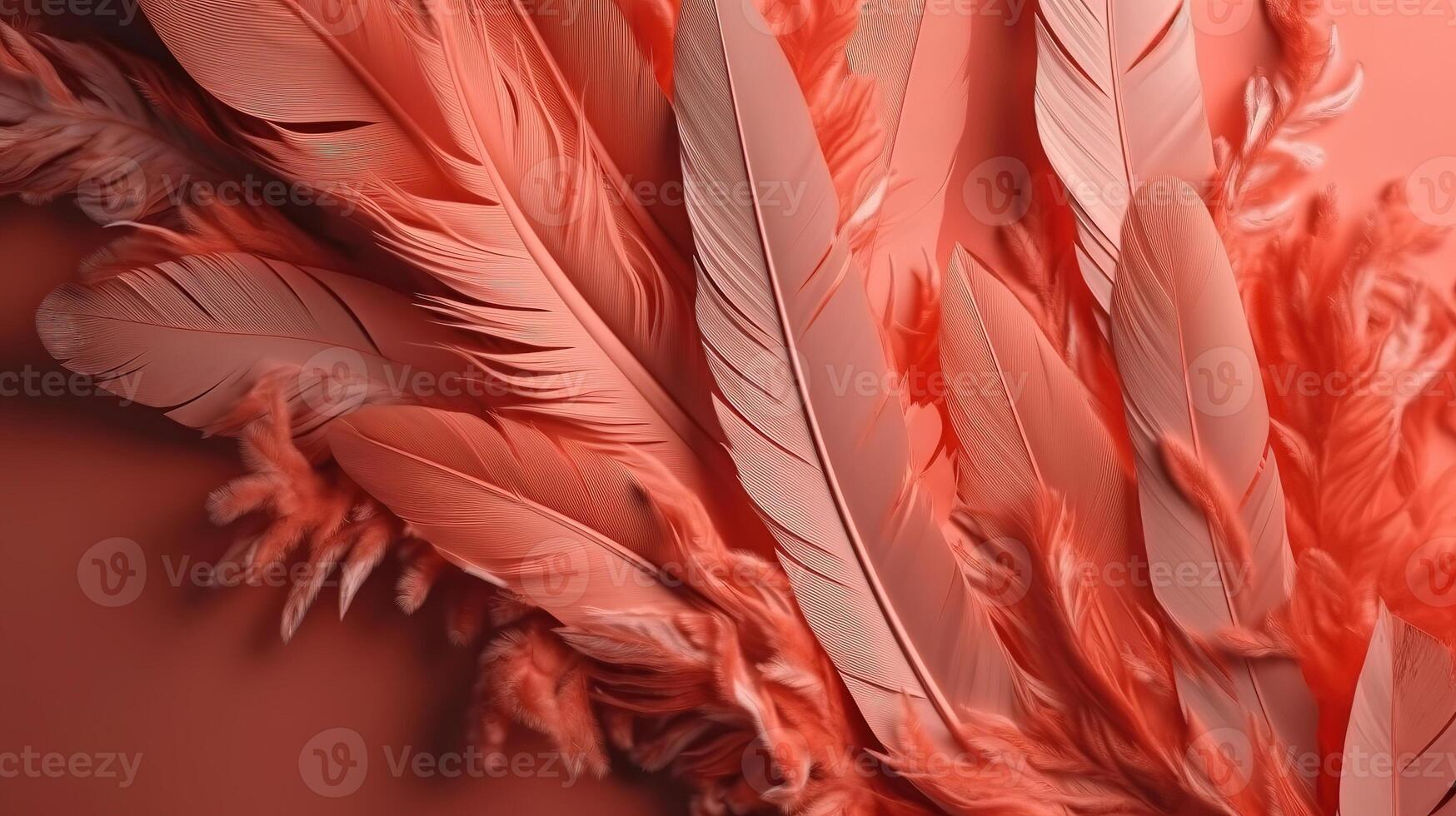 Tropical leaves on pink paper background. photo